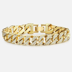 Miami Gold Curb Cuban Bracelet