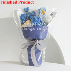 Hand-Woven Home Decorate Fake Flowers Bouquet