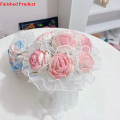 Hand-Woven Home Decorate Fake Flowers Bouquet